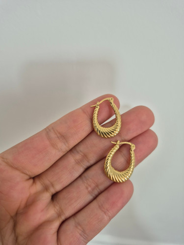 گوشواره زنانه مدل دونات پیچی