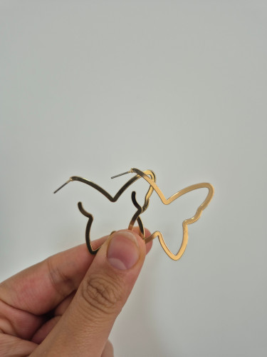 گوشواره زنانه مدل پروانه ای ظریف